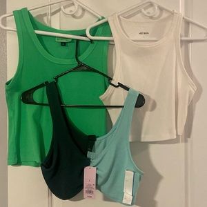 Ribbed Target Tank Top Bundle (3)